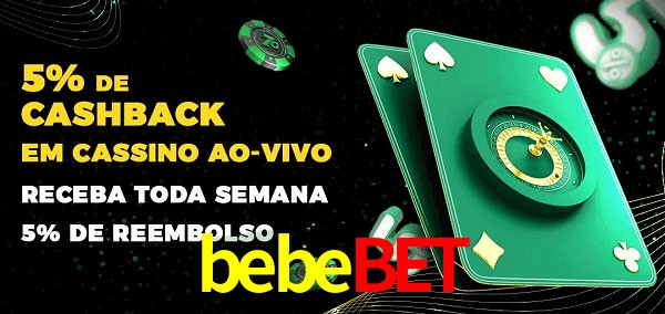 Promoções do cassino ao Vivo bebebet